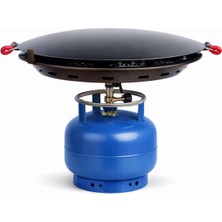 GÜLŞEN,Tüp Üstü Portatif Sac 45 cm – Çift Taraflı,Katmer,Gözleme Yufka ve kavurma sacı Taşınabilir Sac – Piknik Sac