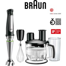 Braun Multiquick 7 MQ7075X 1000W Activeblade Teknolojili Paslanmaz Çelik El Blender Seti Smartspeed Mutfak Robotu Çırpıcı