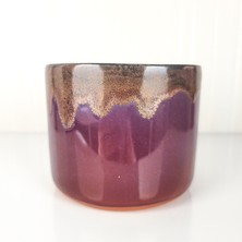 Emel Ceramics Ceres – Işıltı Serisi El Yapımı Seramik Espresso Kupası, Modern Form, Bakır Işıltılı Sır, 240 ml