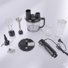 Arnica 1200 Watt Diamond Blender Set GH21481 Rende Dilimleme Doğrayıcı Çırpıcı 1.75L Sürahi Cam Hazne Komple Mutfak Seti Siyah