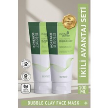 Koreaco Matcha Powder Bubble Clay Face Mask 100 ml (Ikili Avantaj Seti)