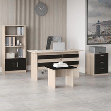 L'occi Concept Diego Abcd Ofis Büro Masa Takımı Meşe-Siyah