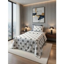 Tekstil Vagonu Tek Kişilik Lastikli Nevresim Takımı 2 Yastık Kılıflı Yumuşak Dokulu