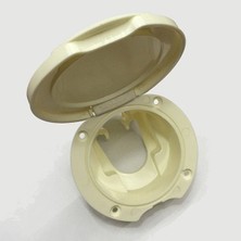 DRT Duş Yuvası Yan Montaj Beyaz Kapaklı