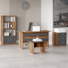 L'occi Concept Diego Abcd Ofis Büro Masa Takımı Barok-Antrasit