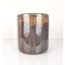 Emel Ceramics Vesta – Işıltı Serisi El Yapımı Seramik Kupa, Minimal Form, Latte & Filtre Kahve İçin, 330 ml