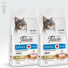 Felicia Derma Care Somonlu Yetişkin Kedi Maması 2kg x 2 Adet