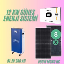 Gedik Enerji Teknolojileri 4.4 Kw Off Grid Güneş Enerjisi Paketi – 12KW Mexxsun Inverter + 4.4kw Panel + 14.3kwh Lityum Batarya