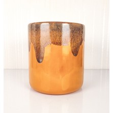 Emel Ceramics Vesta – Işıltı Serisi El Yapımı Seramik Kupa, Minimal Form, Latte & Filtre Kahve İçin, 330 ml