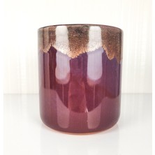 Emel Ceramics Vesta – Işıltı Serisi El Yapımı Seramik Kupa, Minimal Form, Latte & Filtre Kahve İçin, 330 ml