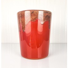 Emel Ceramics Nike – Işıltı Serisi El Yapımı Seramik Kupa, Bakır Işıltılı Sır, Latte & Cappuccino İçin, 300 ml