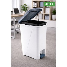 Şenfa Home Pedallı Iç Kovalı Çöp Kovası 40 Lt-Geniş Hacimli