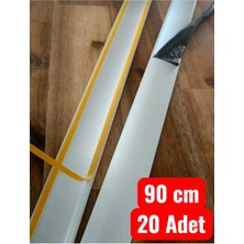Kms Home Kapı Eşik Çıtası Gri Kendinden Yapışkanlı Alüminyum Profil 90 cm x 20 Adet