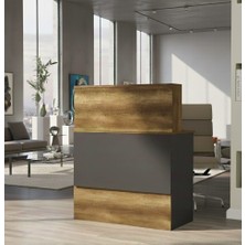 L'occi Concept Diego H Ofis Karşılama Bankosu Barok-Antrasit DG20-BA
