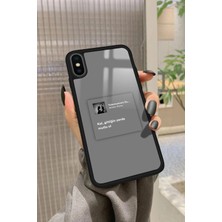 Snacase Apple iPhone Xs Max Uyumlu Müslüm Gürses Şarkı Sözü Tasarımlı Glossy Silikon Kılıf