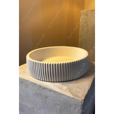 Workshop Warmth Ripple Dekoratif Tabak I Çizgili Minimal Sunum Tepsisi