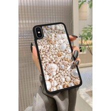 Snacase Apple iPhone Xs Uyumlu Inci Tasarımlı Parlak Silikon Kılıf