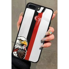 Snacase Apple iPhone 7 Plus Uyumlu Kartal Tasarımlı Parlak Silikon Kılıf
