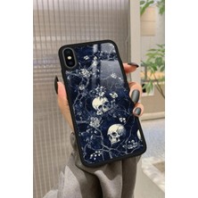 Snacase Apple iPhone Xs Uyumlu Kurukafa Tasarımlı Parlak Silikon Kılıf