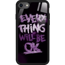 Snacase Apple iPhone 7 Uyumlu Will Be Ok Yazılı Parlak Silikon Kılıf