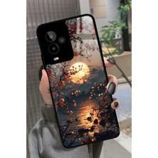 Snacase General Mobile Gm 24 Pro Uyumlu Van Gogh Kırmızı Ağaç Tablo Tasarımlı Parlak Silikon Kılıf