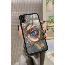 Snacase Apple iPhone Xs Max Uyumlu Tablo Tasarımlı Glossy Silikon Kılıf