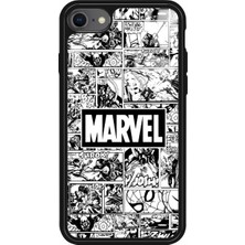 Snacase Apple iPhone 8 Uyumlu Marvel Tasarımlı Glossy Silikon Kılıf
