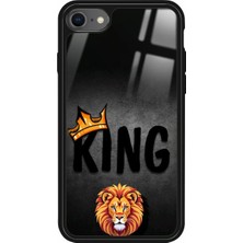 Snacase Apple iPhone 7 Uyumlu Aslan - King Tasarımlı Parlak Silikon Kılıf