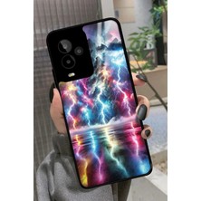 Snacase General Mobile Gm 24 Pro Uyumlu Renkli Şimşek Tasarımlı Parlak Silikon Kılıf