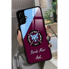 Snacase Omix X5 Uyumlu Bordo Mavi Aşk Yazılı Parlak Silikon Kılıf