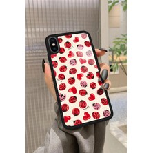 Snacase Apple iPhone x Uyumlu Uğur Böceği Tasarımlı Parlak Silikon Kılıf