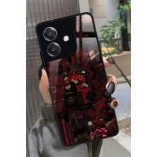 Snacase Oppo A3 5g Uyumlu Bordo Poster Tasarımlı Parlak Silikon Kılıf