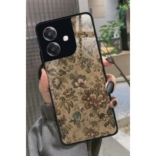 Snacase Oppo A3 5g Uyumlu Renkli Çiçek Tasarımlı Glossy Silikon Kılıf