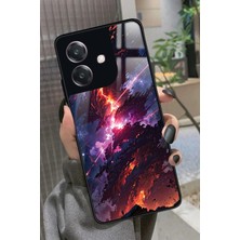 Snacase Oppo A3 5g Uyumlu Soyut Sanat Tasarımlı Parlak Silikon Kılıf