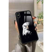 Snacase Apple iPhone Xs Uyumlu Kartal Tasarımlı Parlak Silikon Kılıf