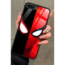Snacase Apple iPhone 7 Plus Uyumlu Örümcek Adam Tasarımlı Parlak Silikon Kılıf