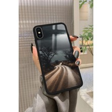 Snacase Apple iPhone Xs Uyumlu Yol Tasarımlı Parlak Silikon Kılıf