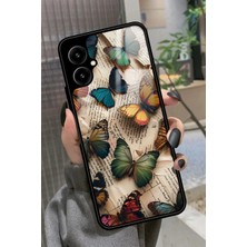 Snacase Omix X5 Uyumlu Renkli Kelebek Tasarımlı Parlak Silikon Kılıf