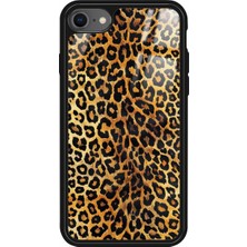 Snacase Apple iPhone 7 Uyumlu Sarı Leopar Tasarımlı Parlak Silikon Kılıf