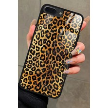 Snacase Apple iPhone 7 Plus Uyumlu Sarı Leopar Tasarımlı Parlak Silikon Kılıf