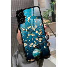 Snacase Omix X3 Uyumlu Van Gogh Mavi Ağaç Tablo Tasarımlı Parlak Silikon Kılıf