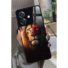 Snacase Oppo A3 5g Uyumlu Aslan Tasarımlı Glossy Silikon Kılıf