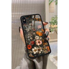 Snacase Apple iPhone Xs Max Uyumlu Karışık Çiçek Tasarımlı Parlak Silikon Kılıf