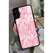 Snacase Omix X5 Uyumlu Pembe Zebra Tasarımlı Parlak Silikon Kılıf