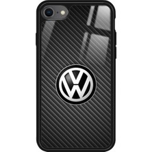 Snacase Apple iPhone 8 Uyumlu Araba Logosu Tasarımlı Parlak Silikon Kılıf