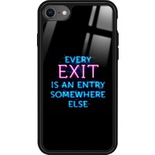 Snacase Apple iPhone Se Uyumlu Somewhere Else Tasarımlı Glossy Silikon Kılıf