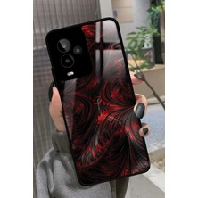 Snacase General Mobile Gm 24 Pro Uyumlu Bordo Tasarımlı Parlak Silikon Kılıf