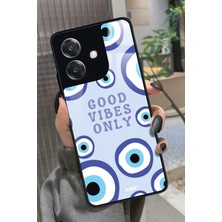 Snacase Oppo A3 5g Uyumlu Motivasyonlu Nazar Boncuğu Tasarımlı Parlak Silikon Kılıf