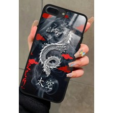 Snacase Apple iPhone 8 Plus Uyumlu Dragon Tasarımlı Glossy Silikon Kılıf