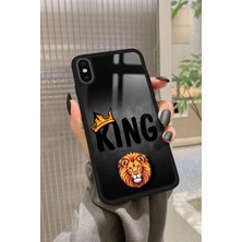 Snacase Apple iPhone Xs Max Uyumlu Aslan - King Tasarımlı Parlak Silikon Kılıf